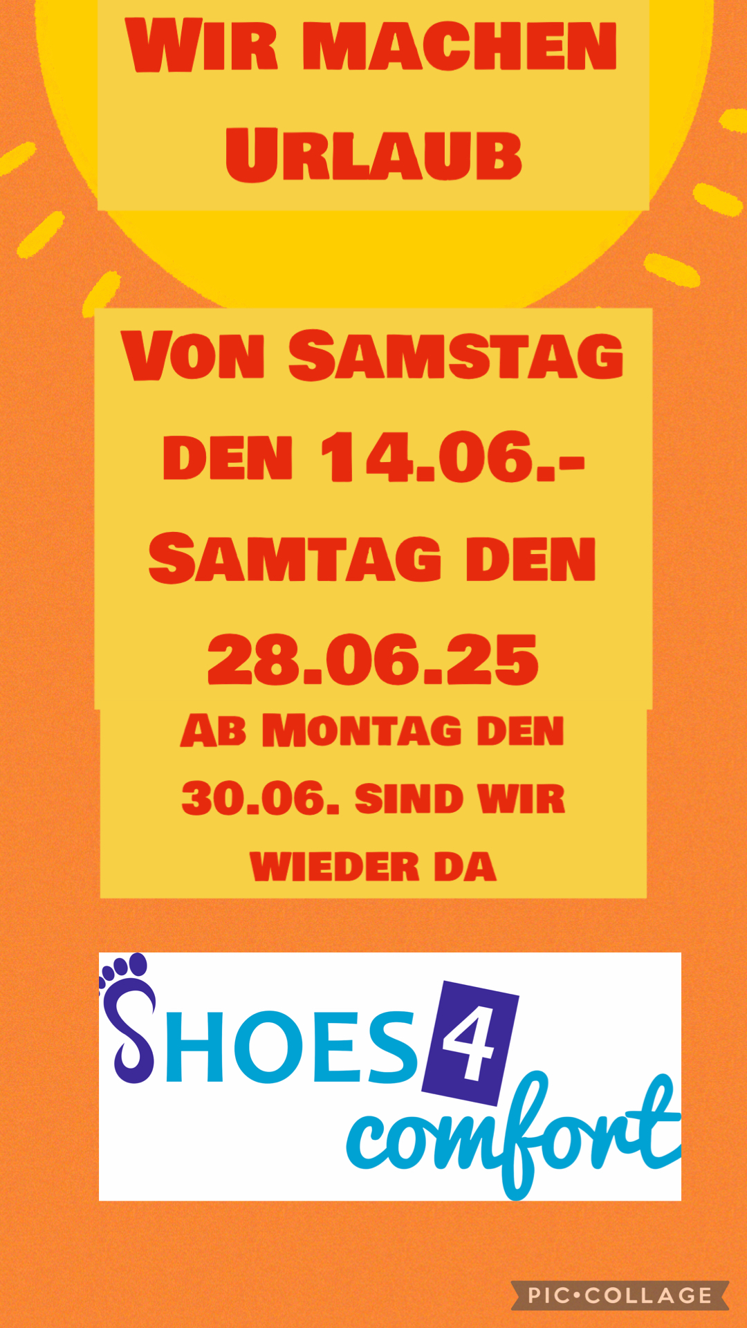 Wir machen Urlaub!