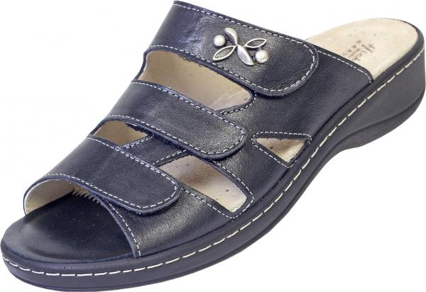 Hickersberger - VARIO - 3 Klett Pantolette blau Weite G 