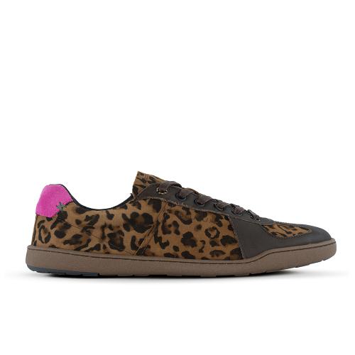BLUSUN Damen Barfuß Leder Sneaker BLSN-200W leo 