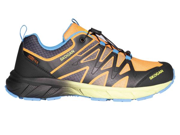 SKOGAN Jaguun Unisex Leichtwanderschuh mit wasserdichter Membrane orange/schwarz 