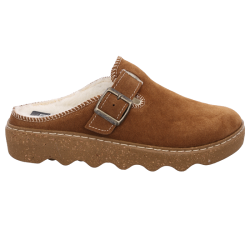 Rohde Damen Clog Lammfell Pantolette in Beige 