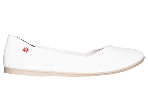 a. soyi Kera Ballerina mit atmungsaktiven Strickgewebe aus TENCEL™ Fasern weiß 