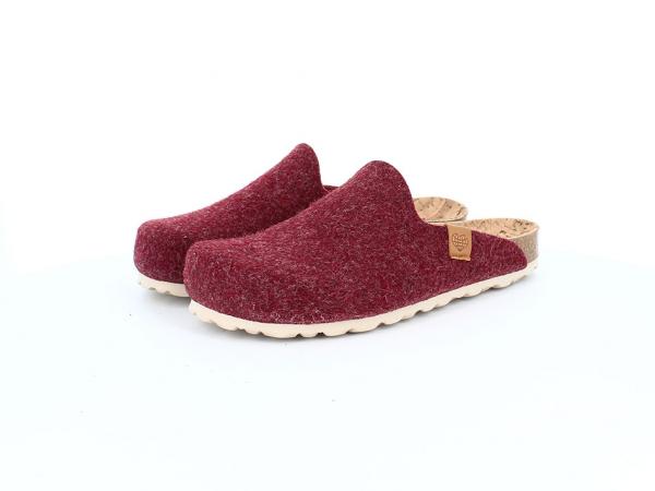 Damen Hausschuh Clog Bordeaux 42