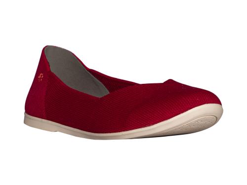 a. soyi Kera Ballerina mit atmungsaktiven Strickgewebe aus TENCEL™ Fasern rot 